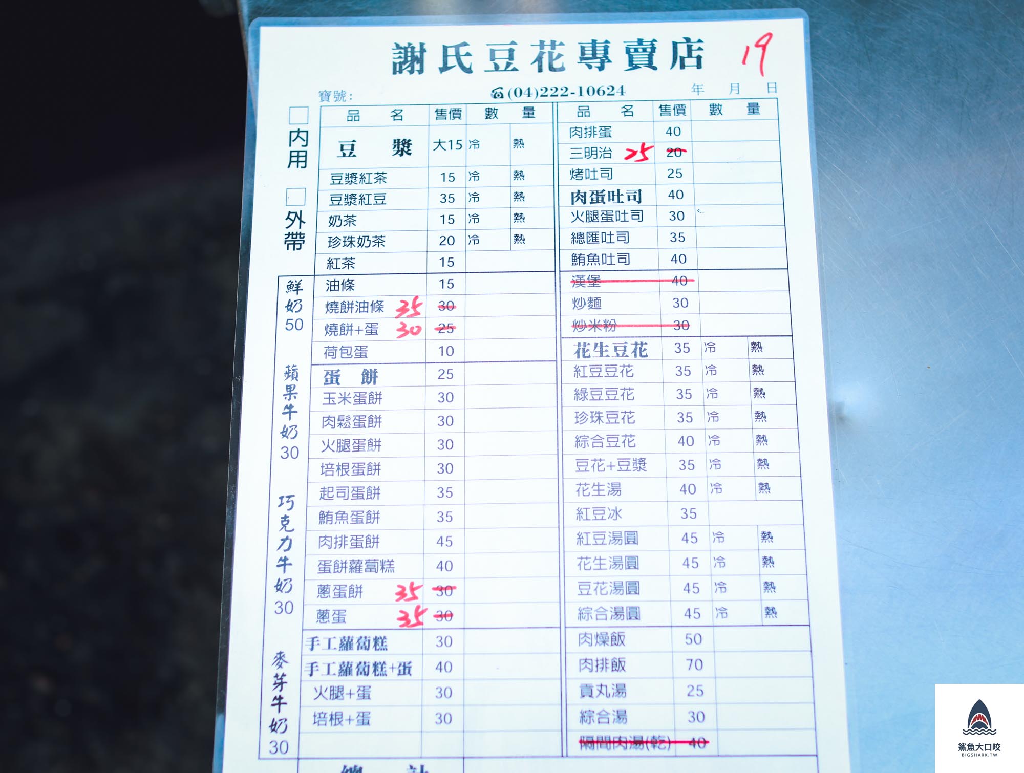 台中謝氏豆花,台中謝氏早餐,台中早餐推薦,謝氏豆花搬哪去,謝氏早點搬哪去,謝氏豆花搬家,繼光街老店搬家 @鯊魚大口咬