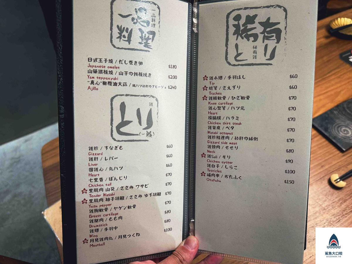 絢鳥 あやとり 炭火燒鳥,絢鳥,行天宮好吃居酒屋,行天宮居酒屋,行天宮美食,絢鳥 あやとり 炭火燒鳥菜單 @鯊魚大口咬