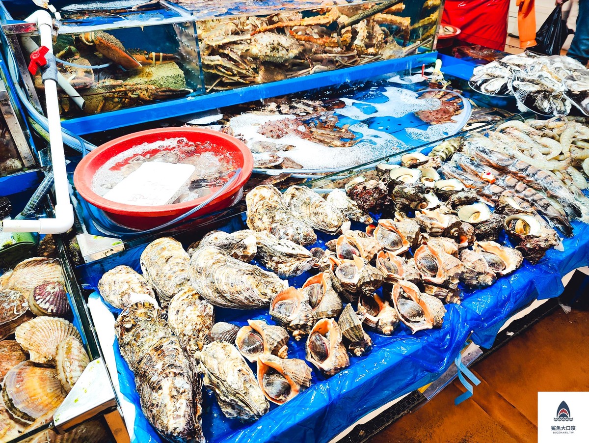 首爾帝王蟹,韓國帝王蟹,鷺梁津帝王蟹,首爾美食推薦,韓國美食推薦,鷺梁津水產市場 @鯊魚大口咬