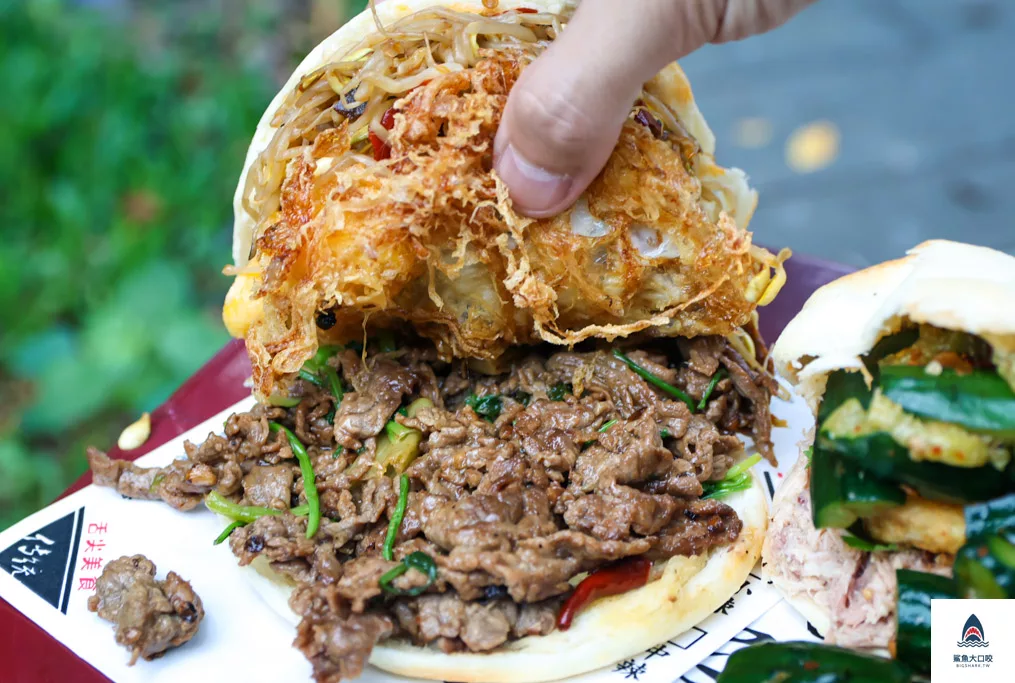 大雅美食,台中肉夾饃,吳記陝西肉夾饃,大雅吳記陝西肉夾饃,吳記陝西肉夾饃菜單,台中美食 @鯊魚大口咬