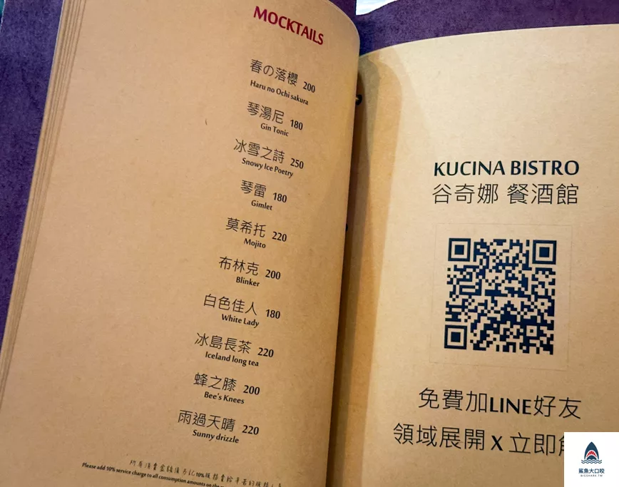 台中披薩推薦,台中義大利麵推薦,台中餐酒館推薦,台中谷奇娜,谷奇娜菜單,一中街美食推薦,一中街義大利麵,一中街義式料理推薦,台中義式料理推薦 @鯊魚大口咬