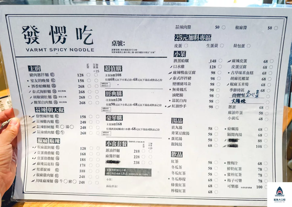 台中米其林必比登推薦,台中西區美食,台中米其林推薦,台中發愣吃,發愣吃菜單 @鯊魚大口咬