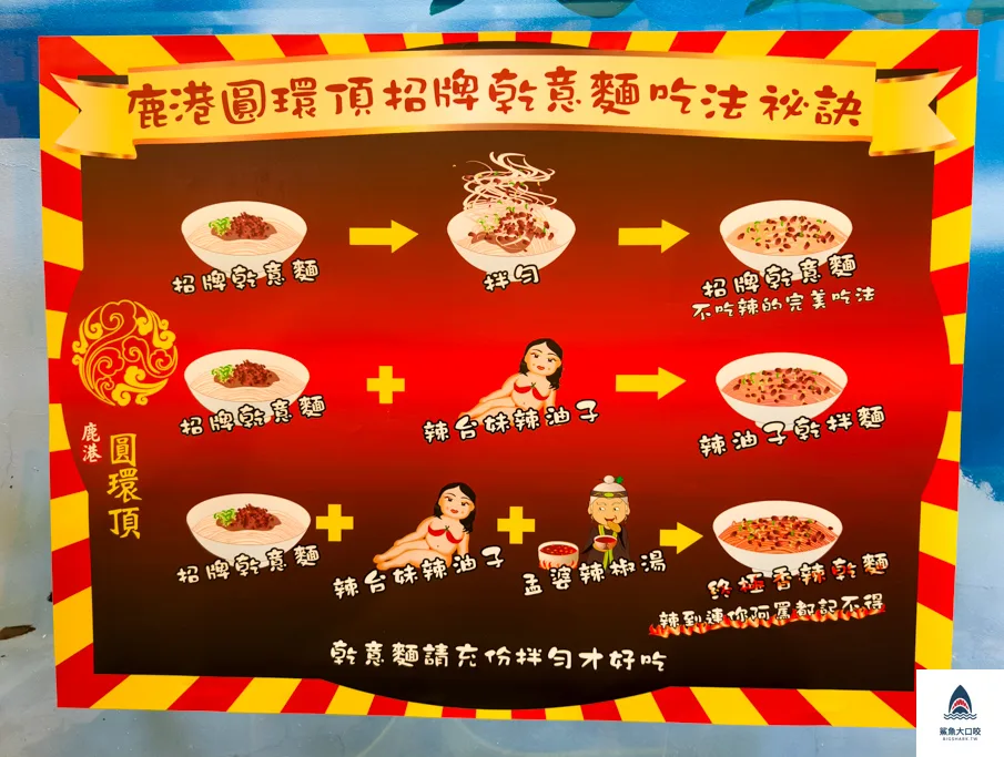 圓環頂麵食館,圓環頂麵食館菜單,圓環頂麵食館推薦,鹿港美食推薦,鹿港小吃推薦 @鯊魚大口咬