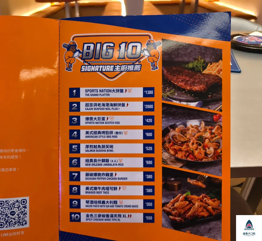 Sports Nation運動餐廳,Sports Nation運動餐廳菜單 @鯊魚大口咬