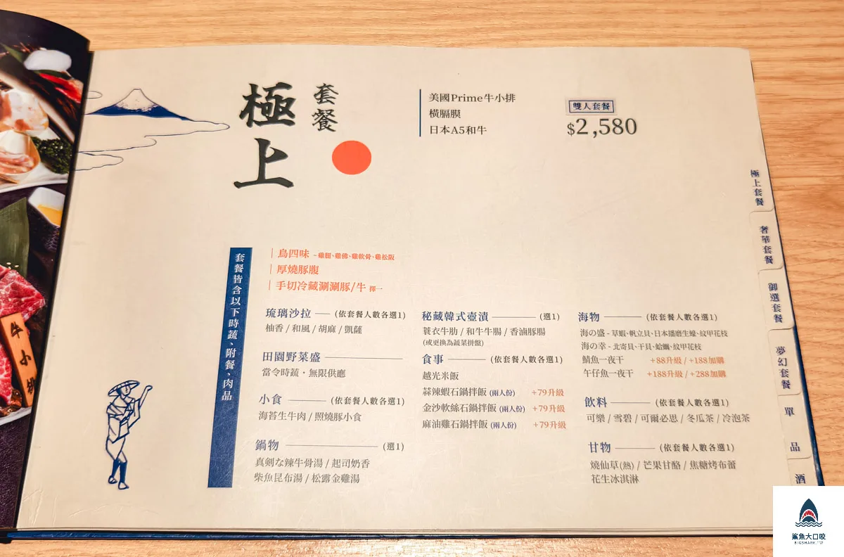 繪馬別邸台中店菜單,繪馬別邸,繪馬別邸台中店,繪馬別邸菜單 @鯊魚大口咬