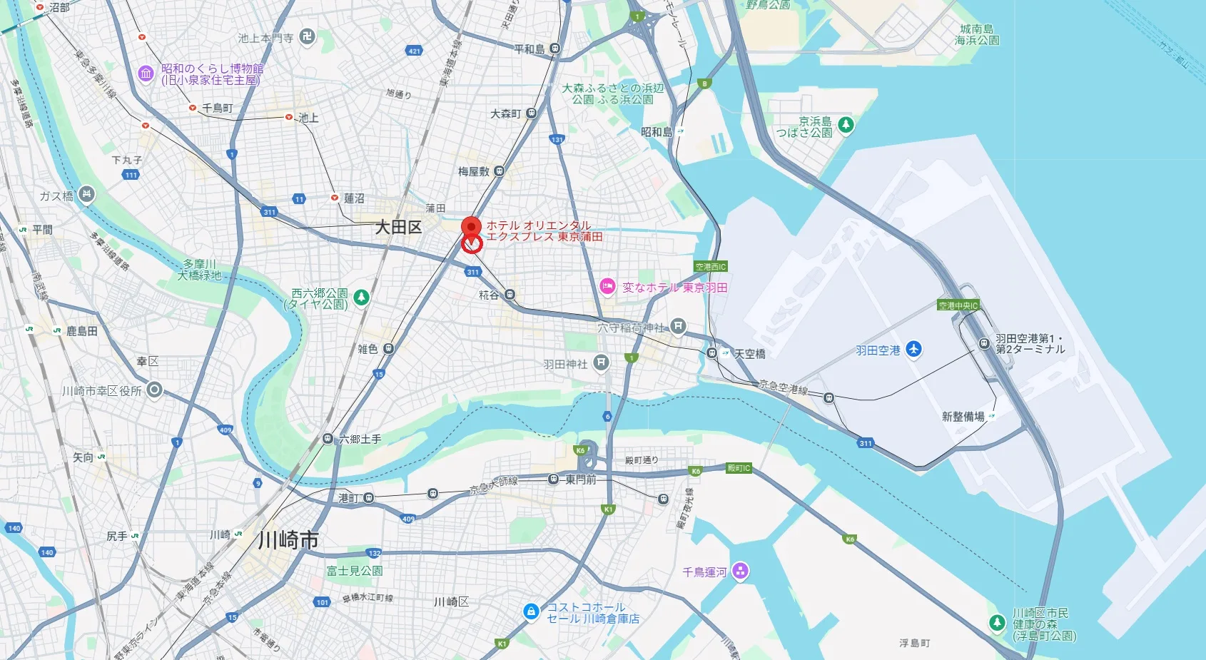 東京蒲田東方快捷酒店Hotel Oriental Express Tokyo Kamata,東京蒲田東方快捷酒店,羽田機場住宿推薦,羽田機場住宿 @鯊魚大口咬