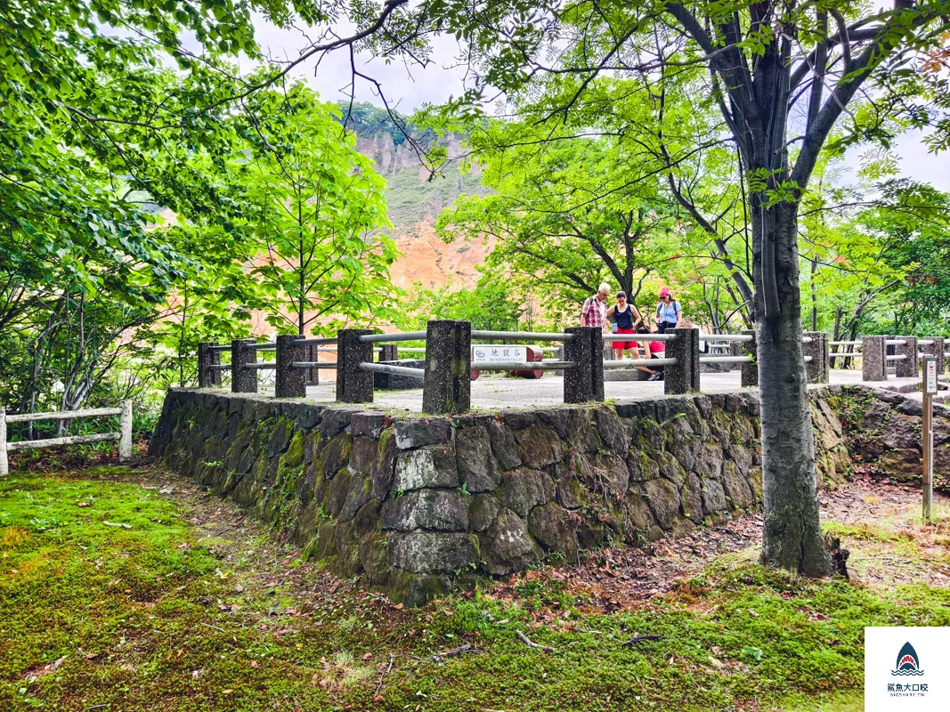 登別地獄谷,登別地獄谷天然足湯,登別棕熊牧場 @鯊魚大口咬