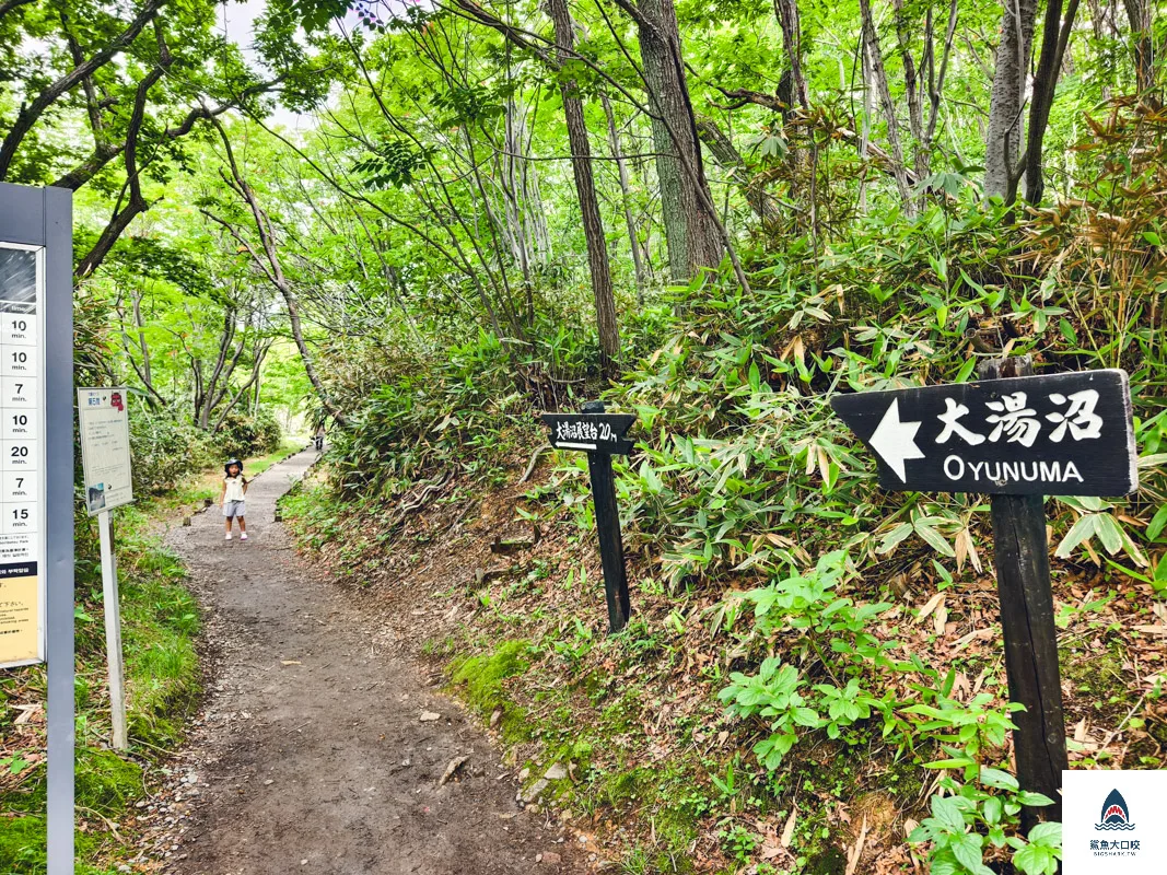 登別地獄谷,登別地獄谷天然足湯,登別棕熊牧場 @鯊魚大口咬