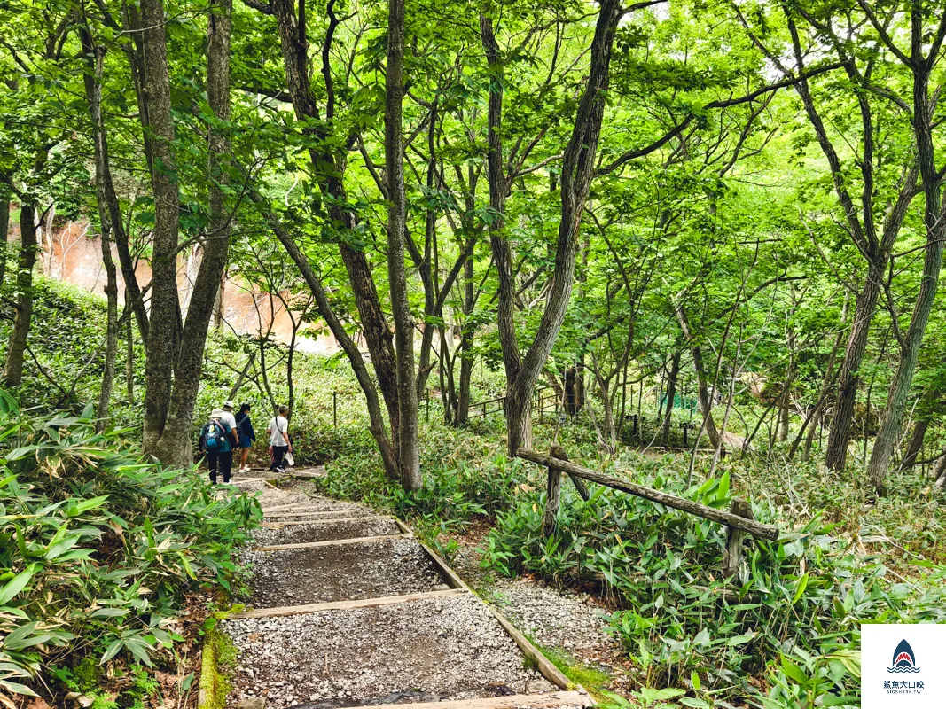 登別地獄谷,登別地獄谷天然足湯,登別棕熊牧場 @鯊魚大口咬