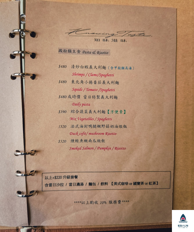 知味滋味 Knowing Taste,台中西區美食,台中義大利麵推薦,知味滋味,台中國美館美食推薦 @鯊魚大口咬
